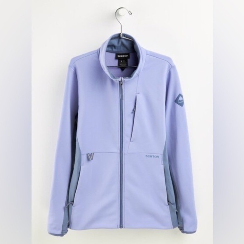Burton Women's Foxglove Violet/Folkstone Gray Multipath Full Zip Fleece